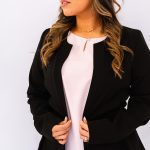 SACO M/L SOLAPA, CUELLO REDONDO